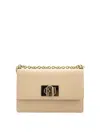 Furla 1927 Mini Leather Satchel Bag In Nude & Neutrals