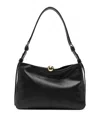 Furla Soft Sphere Medium Shoulder Bag In Black