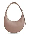 Furla Delizia Mini Bag In Mauve Leather In Purple