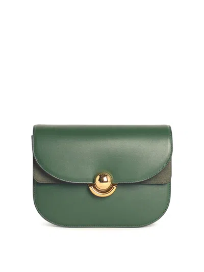 Furla Sfera Green Leather Crossbody Bag