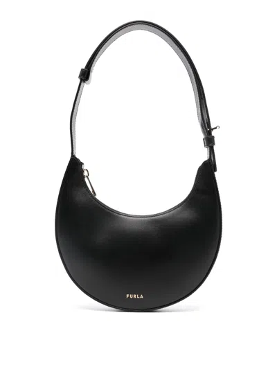 Furla Delizia Mini Bag Nero Black Soft Calf Leather Woman