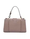 Furla Hand Bag Riva M Tote In Leather Stucco