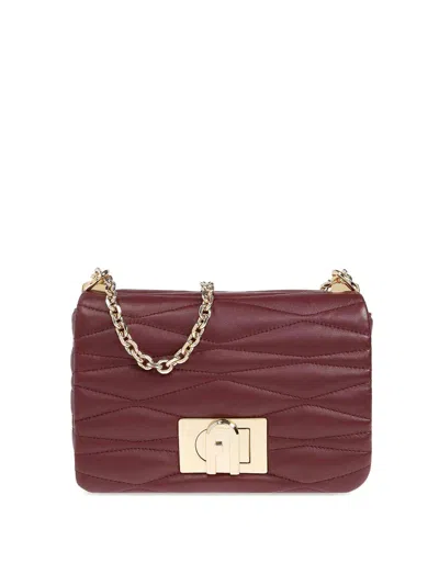 Furla Leather Bag In Red