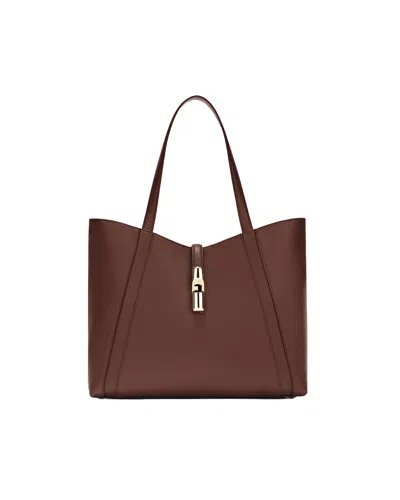 FURLA BORSA GOCCIA L TOTE CIOCCOLATO