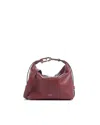 Furla Borsa Tonie Mini Hobo Rubino In Burgundy