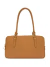 Furla Boston Leather Tote Bag In Brown