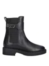 Furla Ankle Boots With Round Toe And Block Heel In Black
