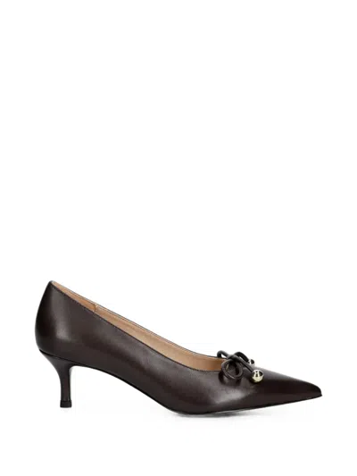 Furla Bow-detail Pointed-toe Pumps In Brown