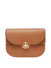 Furla Sfera Brandy Shoulder Bag In Smooth Leather In Brown