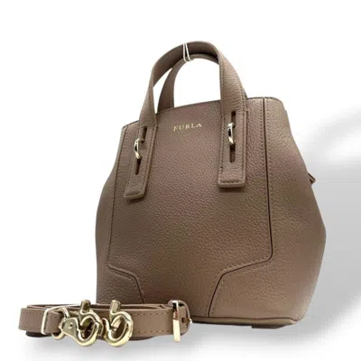 Pre-owned Furla Brown Leather Handbag Shoulder Bag ()