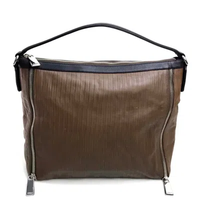 Pre-owned Furla Brown Leather Shoulder Bag ()