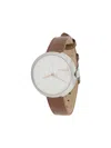 Furla Bubble Leather Strap Watch In Brown