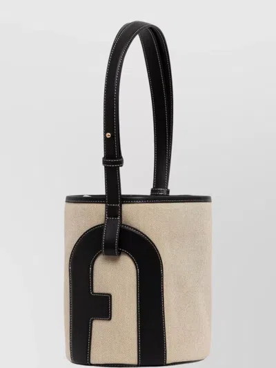 Furla Bucket Bag With Top Handle And Stitching