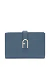 Furla Buckle-fastening Leather Wallet In Blue