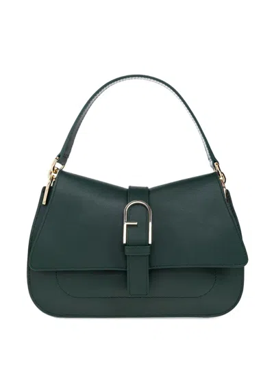 Furla Buckle-fastening Top-handle Bag In Green