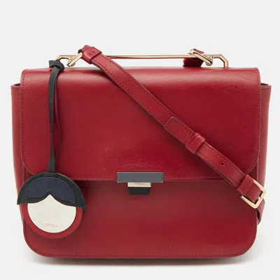 Pre-owned Furla Burgundy Leather Elisir Shoulder Bag