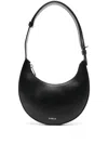 Furla Calf Leather Shoulder Bag In Black
