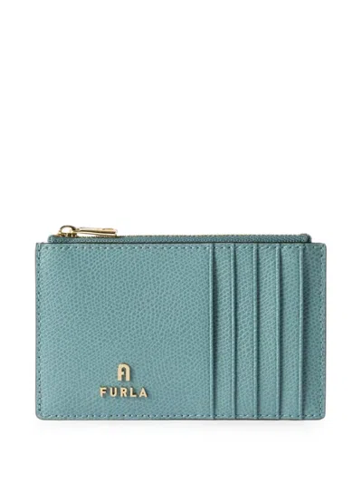 Furla Camelia Card Case M In Blue