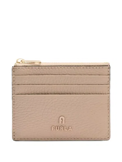 Furla Camelia Card Case In Brown