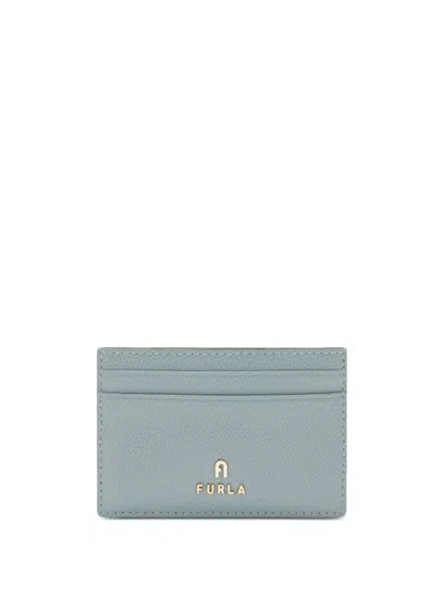 Furla Camelia Card Holder In Blue