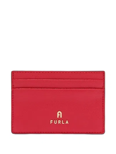Furla Camelia Card Holder In Purple