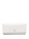 Furla Camelia Continental Leather Wallet In White