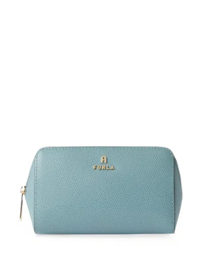 Furla Camelia Cosmetic Case In Blue