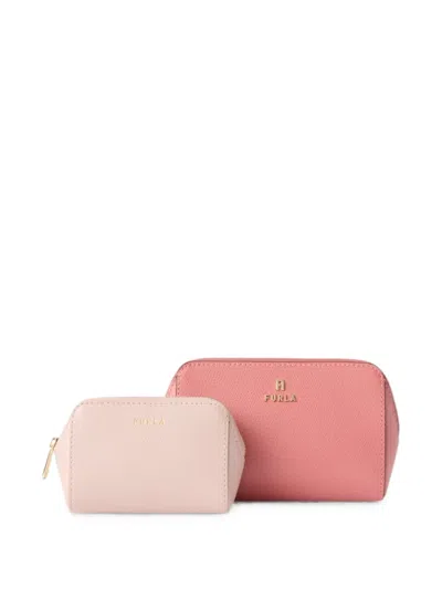 Furla Camelia Cosmetic Case In Pink