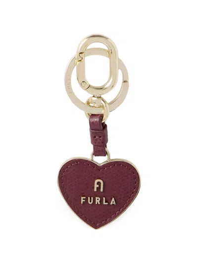 Furla Camelia Keyrings In Burgundy