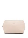 Furla Camelia L Leather Makeup Bag In Pink