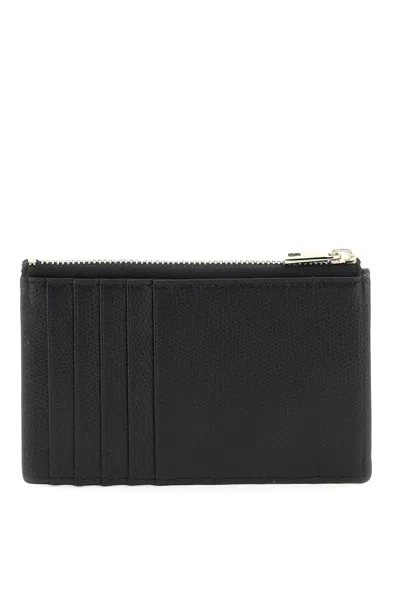 Furla Camelia Leather Cardholder In Black