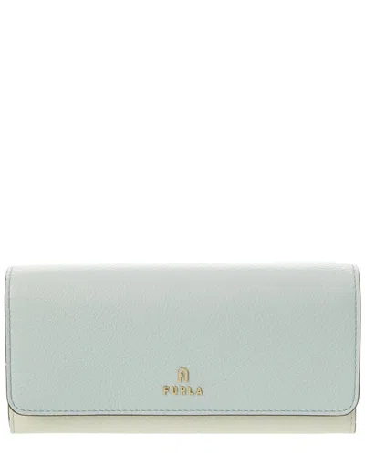Furla Camelia Leather Continental Wallet In Blue