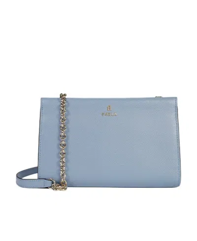 Furla Camelia Leather Crossbody Bag In Nude