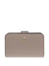 Furla Camelia Leather Flap Wallet In Nude