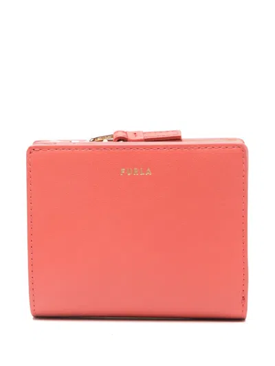 Furla Camelia Leather Wallet In Red