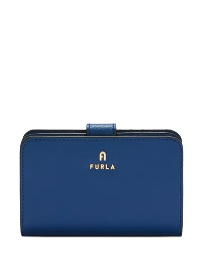 Furla Camelia M Logo-plaque Wallet In Blue
