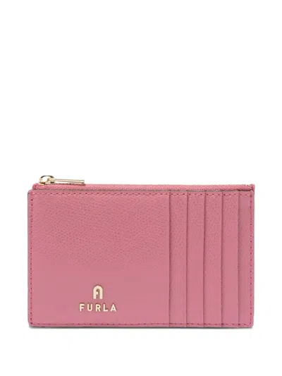 Furla Camelia M Zip-top Card Holder In Pink