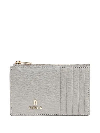 Furla Camelia M Zipped Card Ca Accessories In Gray