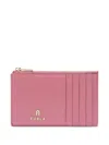 Furla Camelia M Zipped Card Case Accessories In Pink
