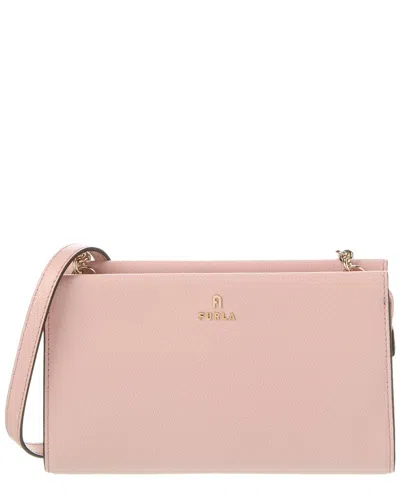 Furla Camelia Mini Leather Crossbody In Pink