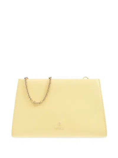 Furla Camelia Nuvola Shoulder Bag In Yellow