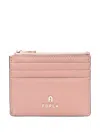 Shop Furla Camelia S Card Holder In Pink