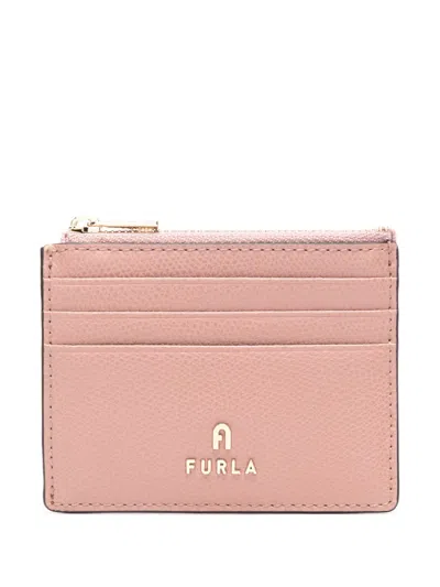 Furla Camelia S Card Holder In Pink