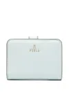 Furla Camelia S Leather Wallet In Blue