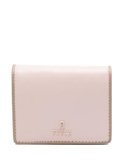 Furla Camelia S Leather Wallet In Pink