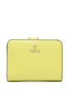 Furla Camelia S Leather Wallet In Yellow