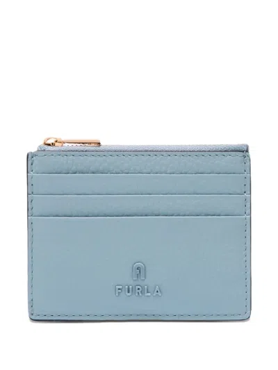 Furla Camelia Skiing-bear Print Wallet In Blue