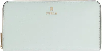Furla Logo Plaque Wallet In Blue