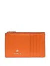 Furla Camelia Zip-around Cardholder In Brown