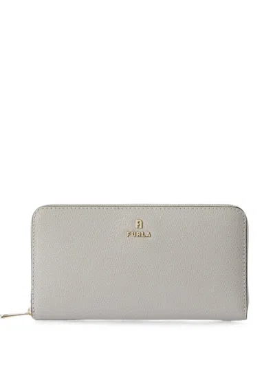 Furla Camelia Zip-around Xl Wallet In Gray